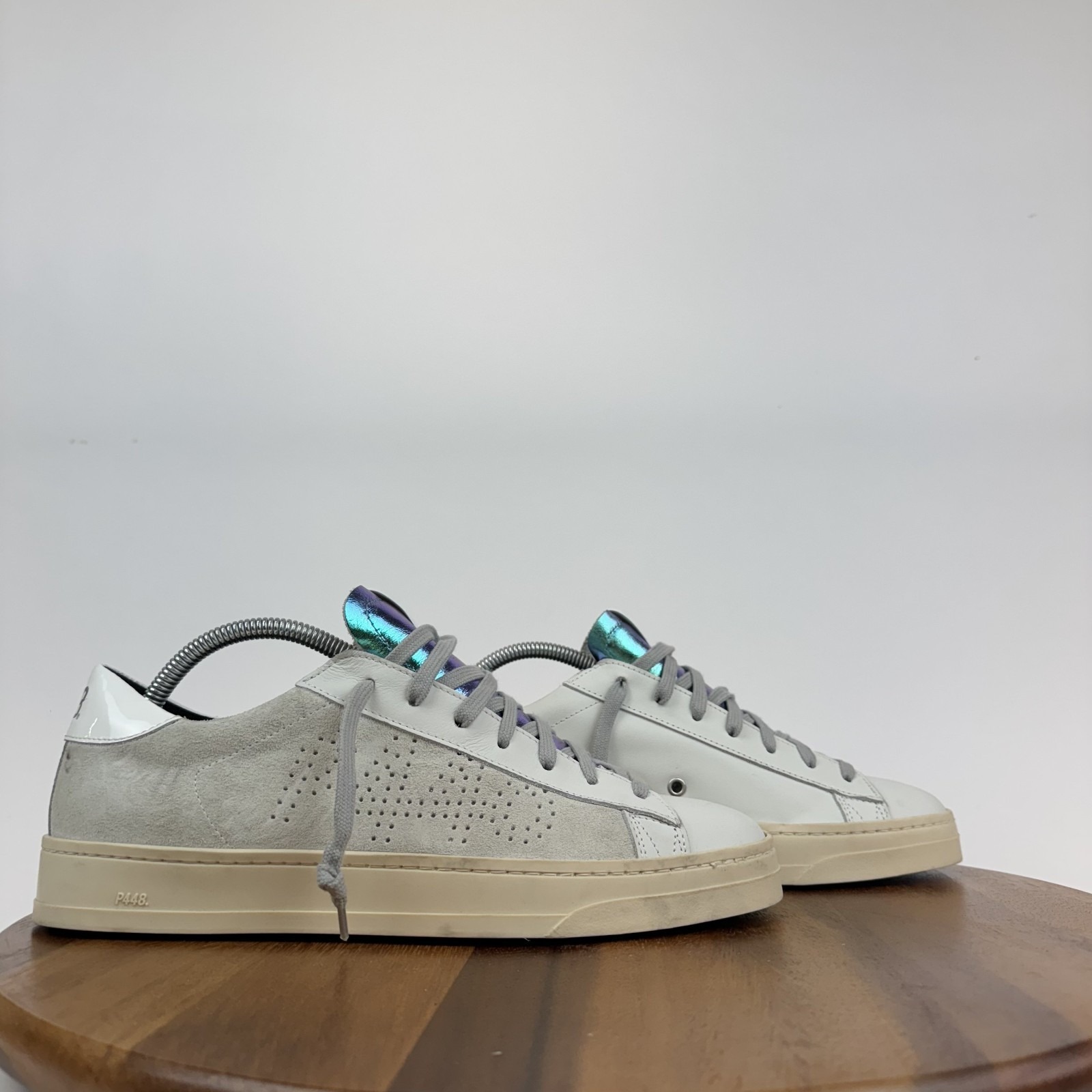 New Womens P448 Jack Black Metallic Glim Comfort Casual Sneakers Shoe Size Eu 42